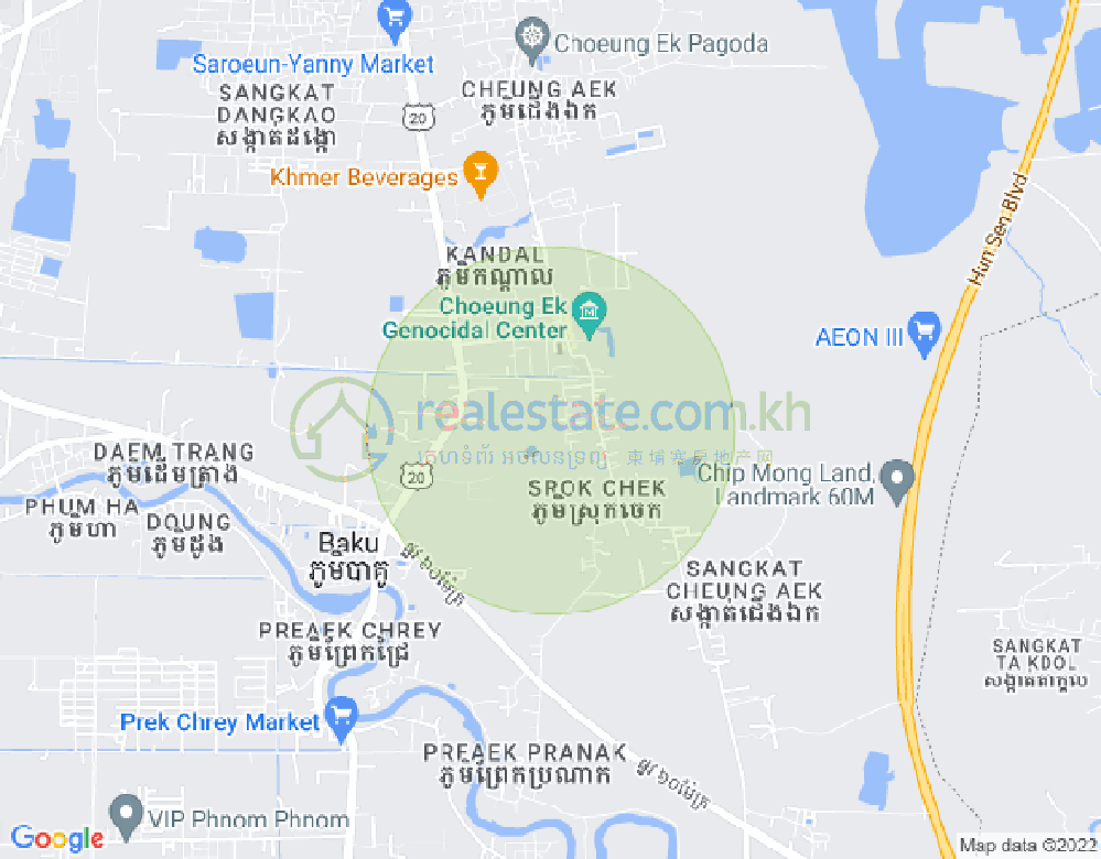 Map of Dangkao, Phnom Penh