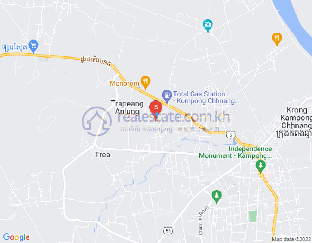 Map of Srae Thmei, Rolea B'ier, Kampong Chhnang