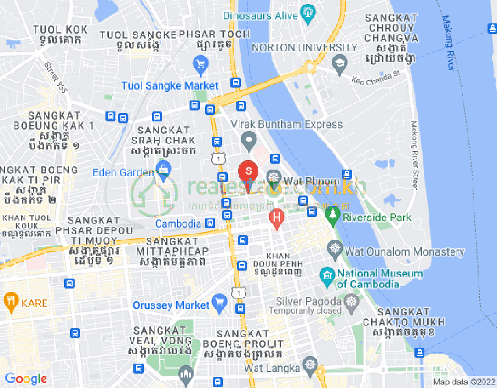 斯拉甲, 隆边区, 金边地图