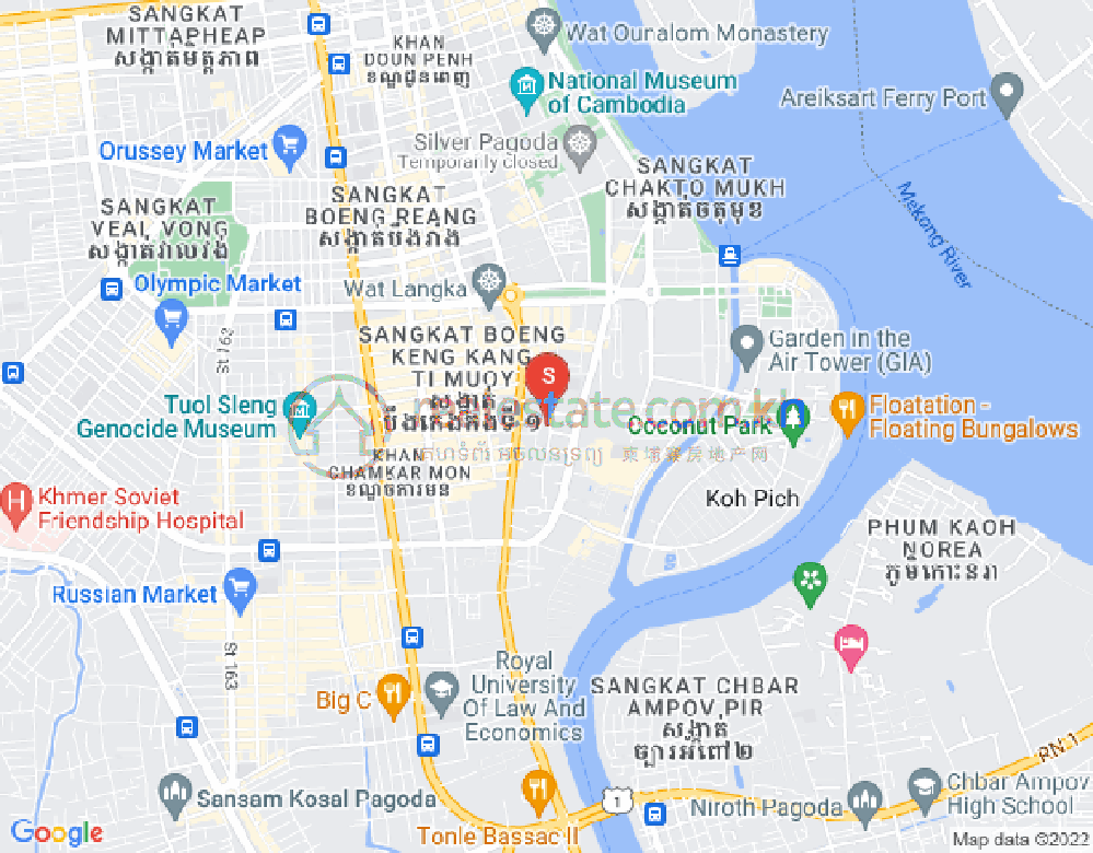แผนที่ ตวลตุมปุง 1, จัมการมอน, พนมเปญ