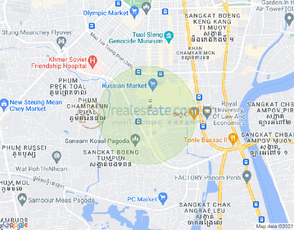 ផែនទី ទួលទំពូង១, ចំការមន, ភ្នំពេញ