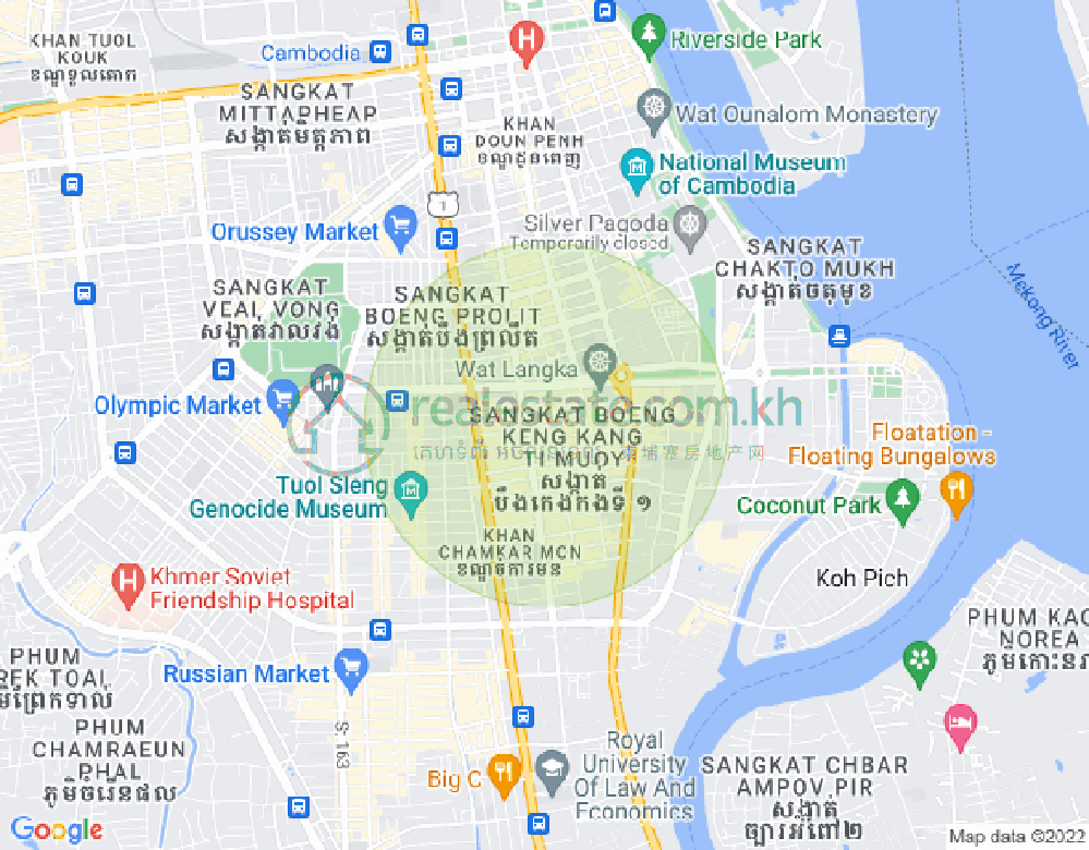 แผนที่ BKK 1, บึงเกงกอง, พนมเปญ