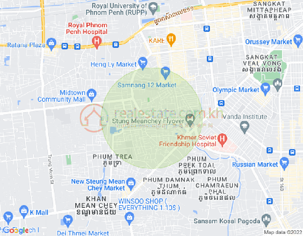 Карта Туек Тхла, Сен Сок, Пномпень
