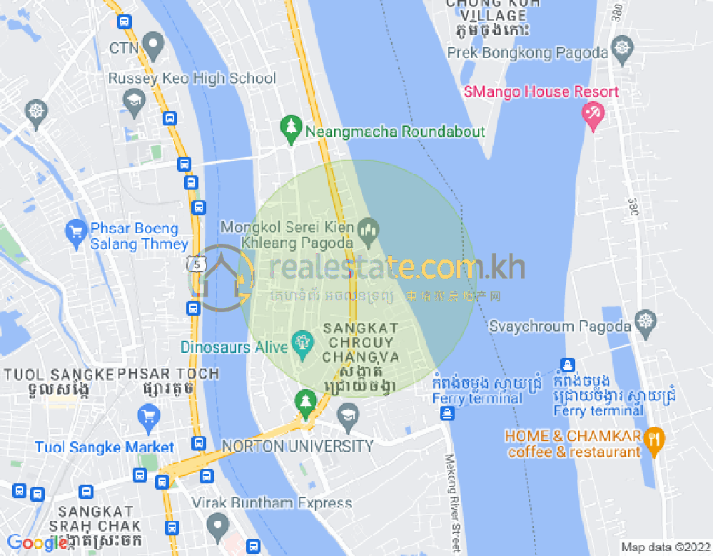 水净华区, 金边地图