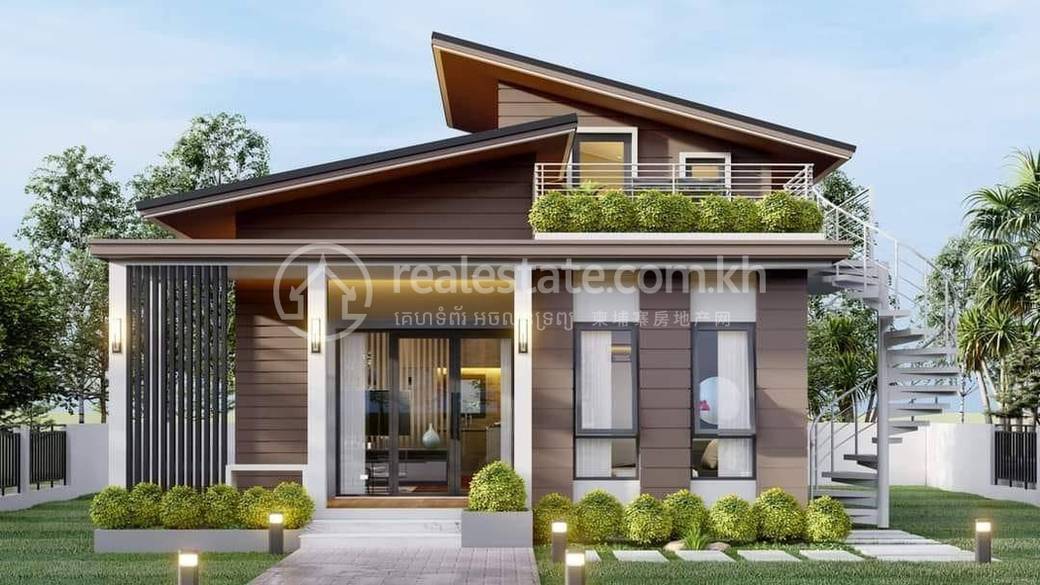 ទឹកឈូ 40m ផ្លូវ​ជាតិ, マクプラン, トゥクチュー, カンポットの別荘売り物件