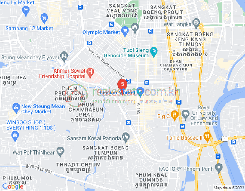朱德奔1分区, 占卡蒙, 金边地图