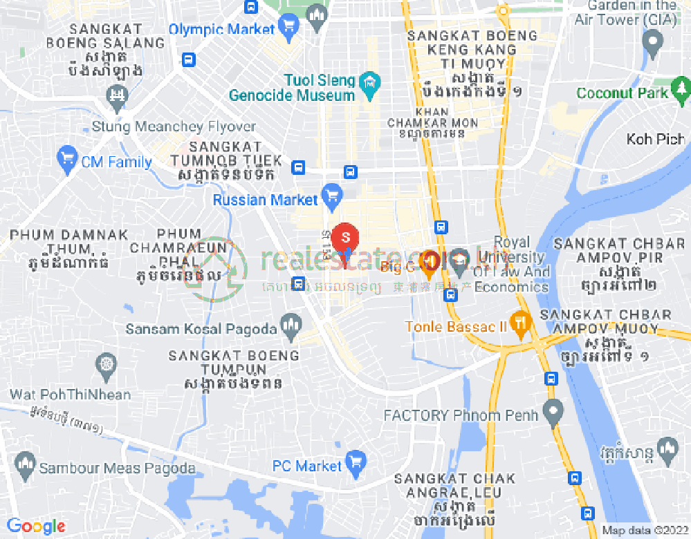 朱德奔1分区, 占卡蒙, 金边地图