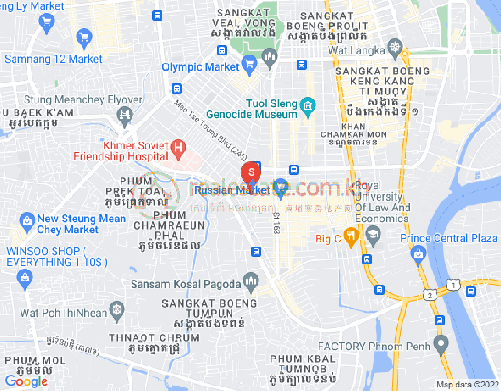 朱德奔1分区, 占卡蒙, 金边地图