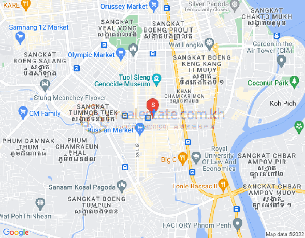 朱德奔1分区, 占卡蒙, 金边地图