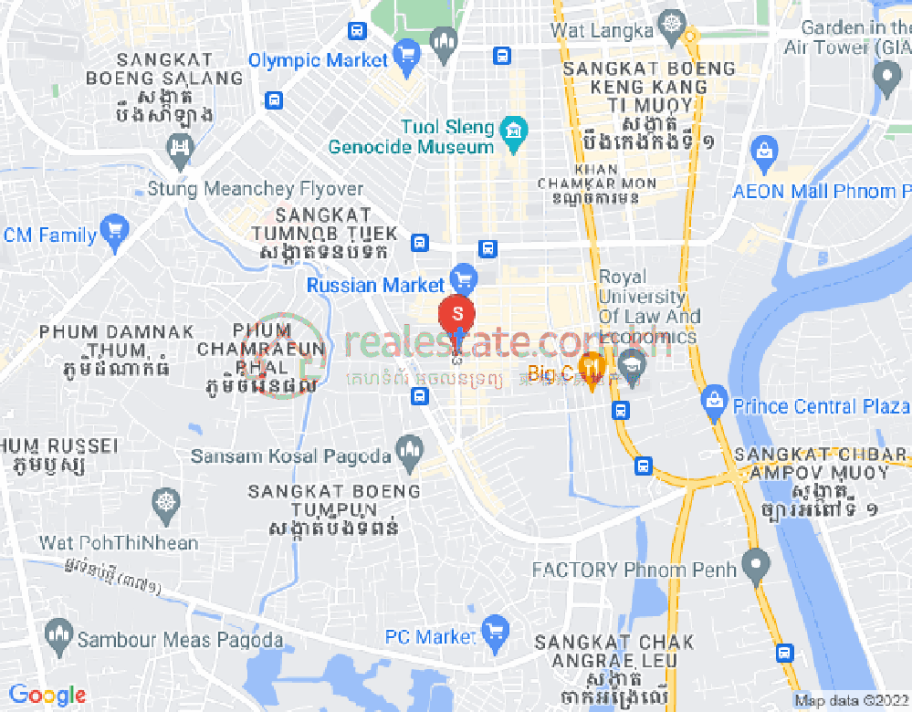 朱德奔1分区, 占卡蒙, 金边地图