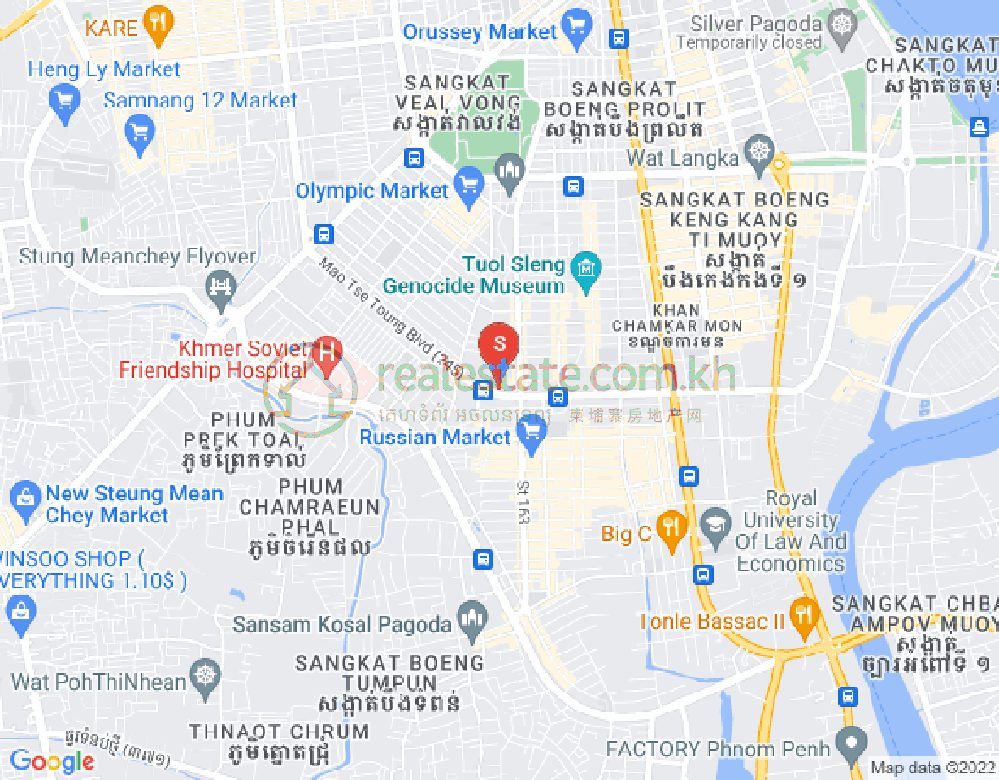 朱德奔1分区, 占卡蒙, 金边地图