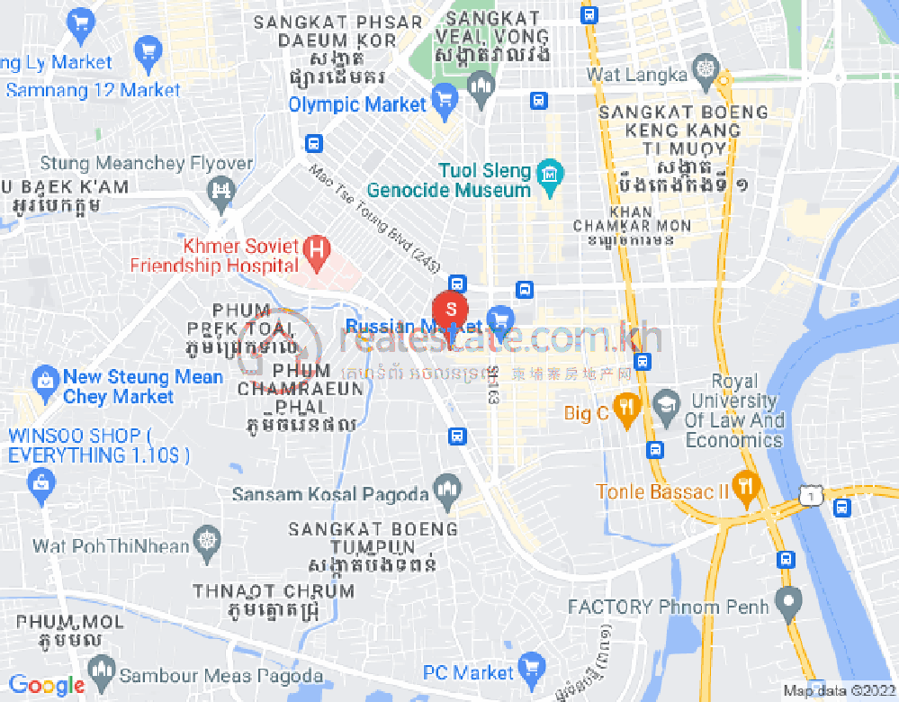朱德奔1分区, 占卡蒙, 金边地图