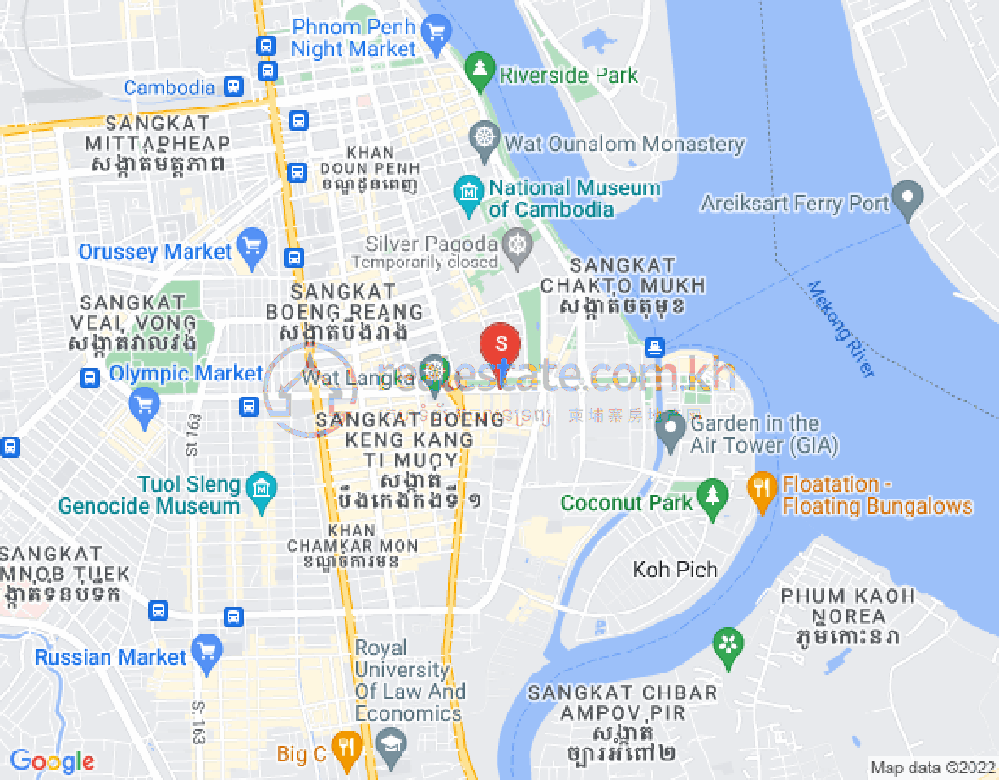แผนที่ บึงตระเบก, จัมการมอน, พนมเปญ