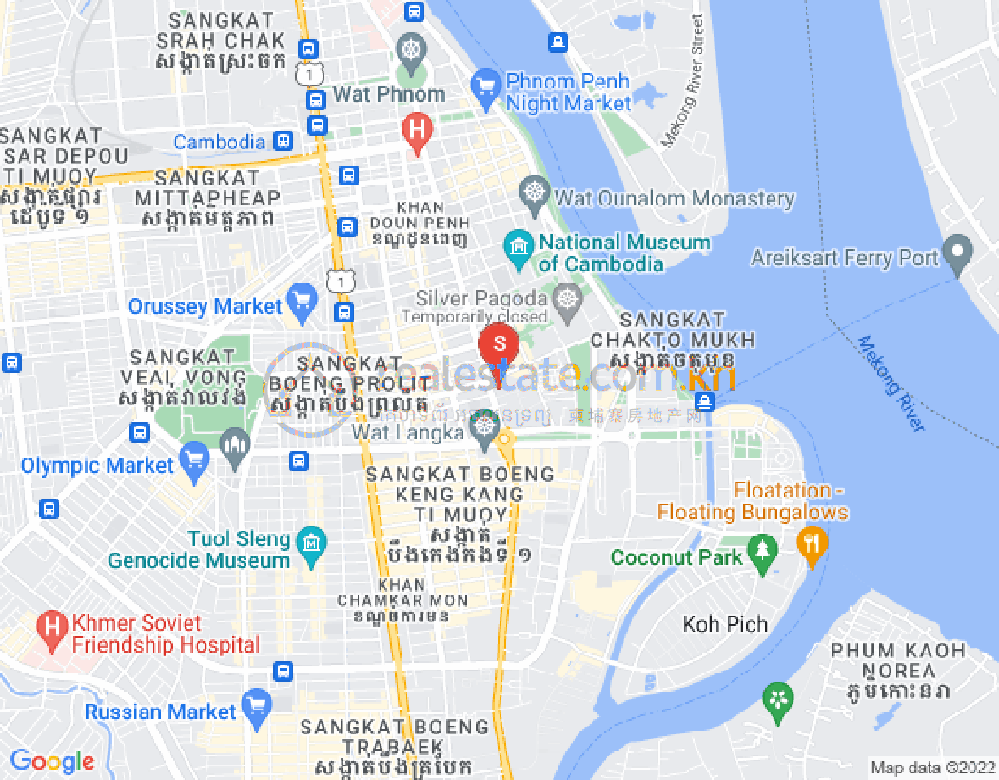 แผนที่ บึงตระเบก, จัมการมอน, พนมเปญ