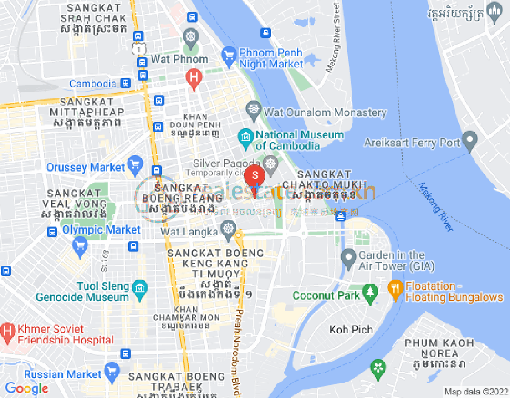 แผนที่ บึงตระเบก, จัมการมอน, พนมเปญ