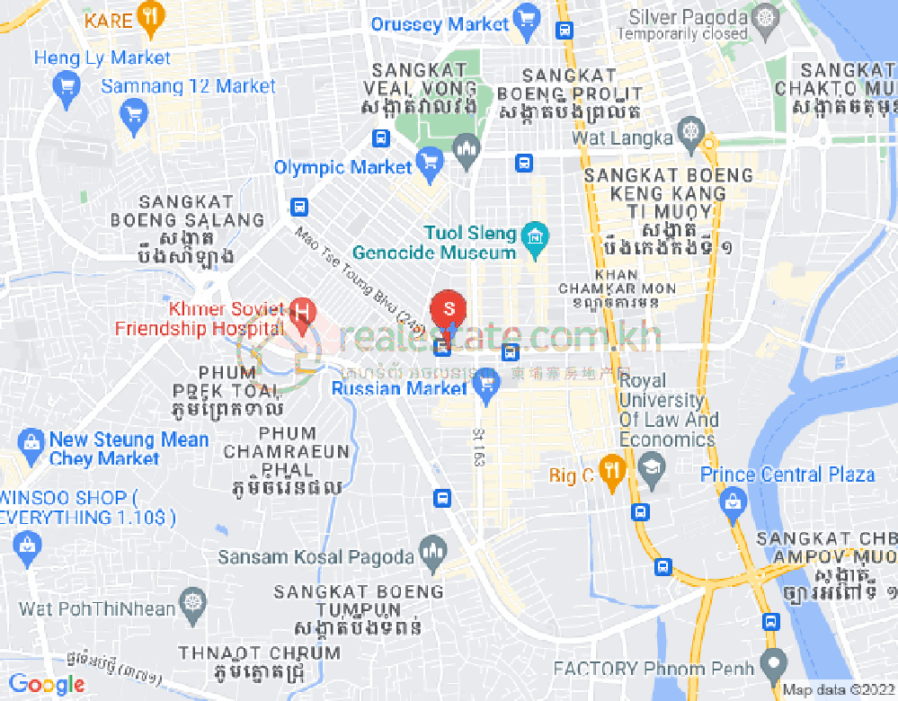 朱德奔1分区, 占卡蒙, 金边地图