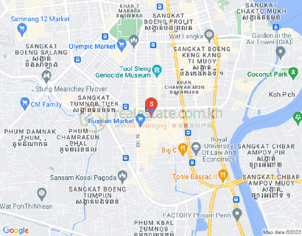 朱德奔1分区, 占卡蒙, 金边地图