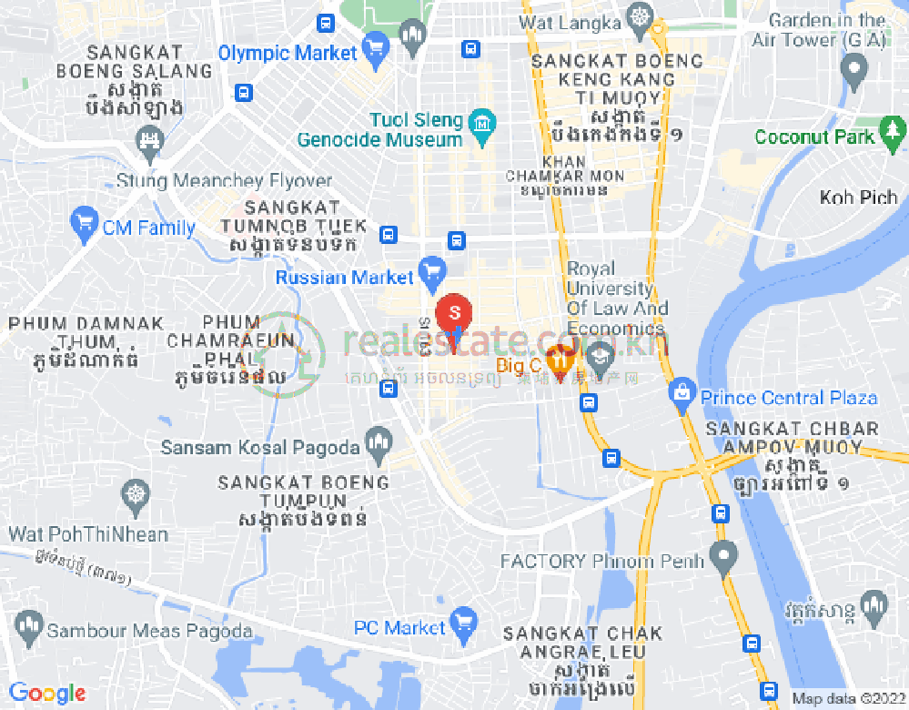 ផែនទី ទួលទំពូង១, ចំការមន, ភ្នំពេញ