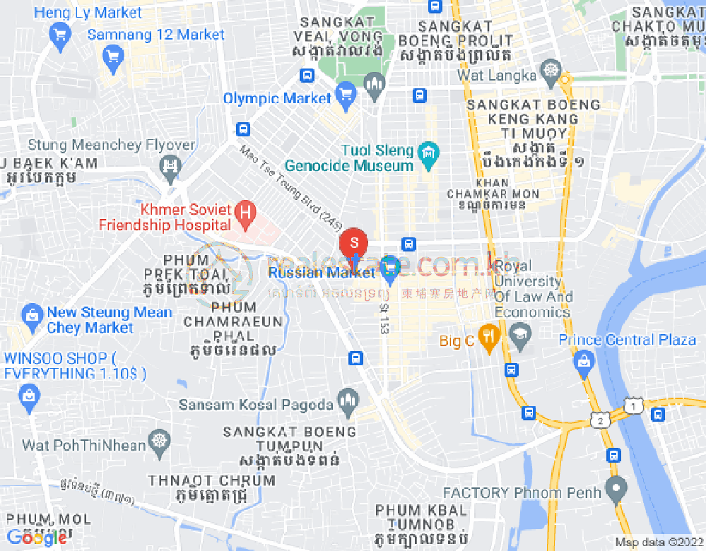 ផែនទី ទួលទំពូង១, ចំការមន, ភ្នំពេញ