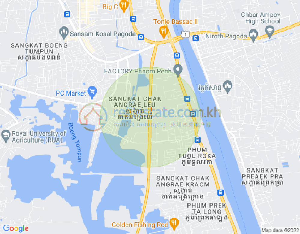 Mapa: Chak Angrae Leu, Meanchey, Phnom Penh