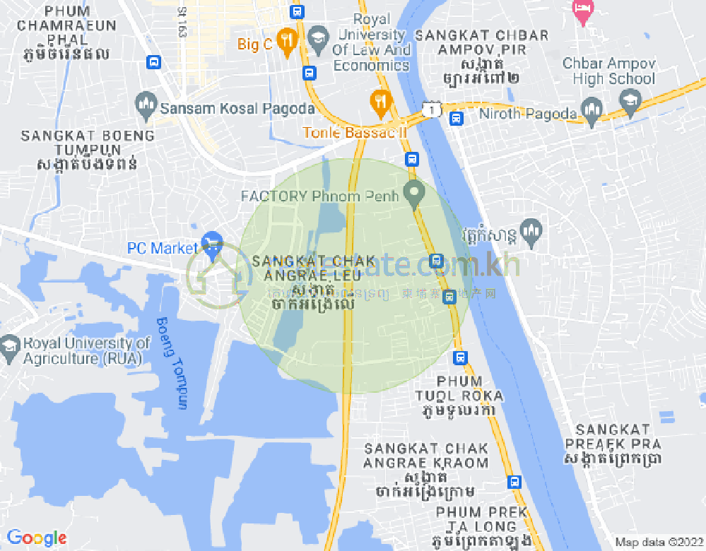 ផែនទី ចាក់អង្រែលើ, មានជ័យ, ភ្នំពេញ