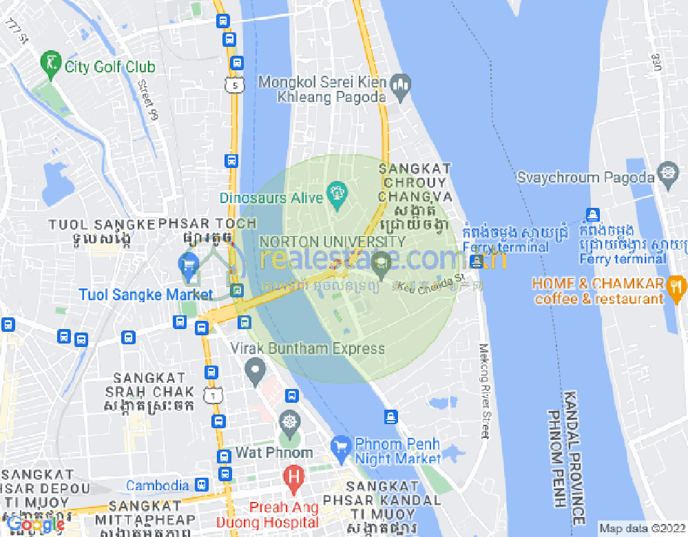 水净华区, 金边地图