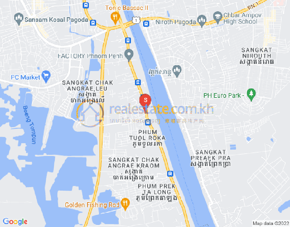 长夏下社分区, 棉芷区, 金边地图