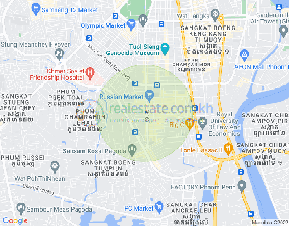 朱德奔1分区, 占卡蒙, 金边地图
