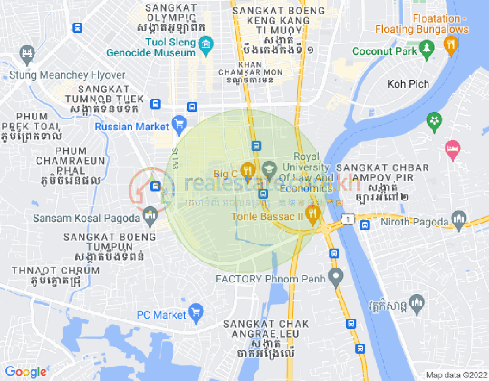Mapa: 101 101, Boeung Trabek, Chamkarmon, Phnom Penh
