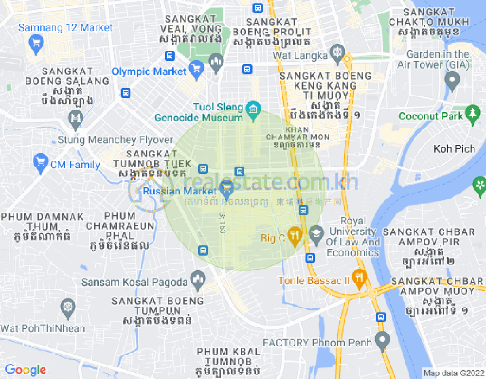 แผนที่ ตวลตุมปุง 1, จัมการมอน, พนมเปญ