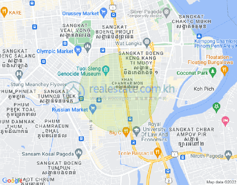 แผนที่ ตวลตุมปุง 1, จัมการมอน, พนมเปญ