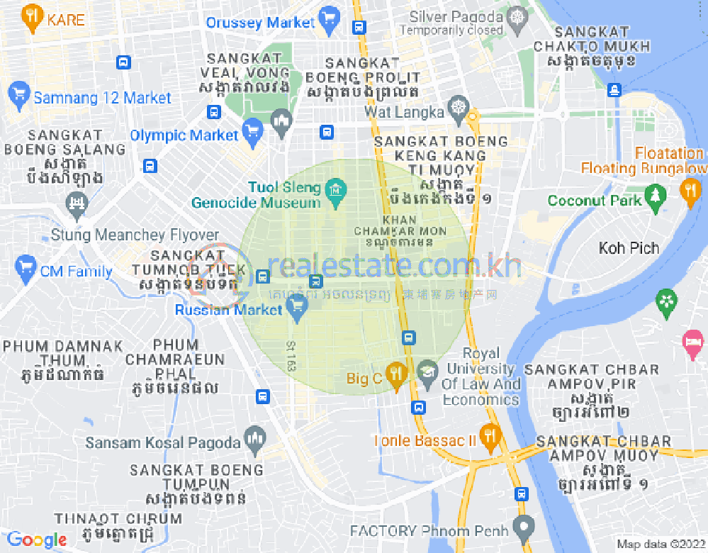 朱德奔1分区, 占卡蒙, 金边地图