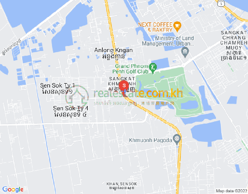 Khmuonh分区, 森速区, 金边地图