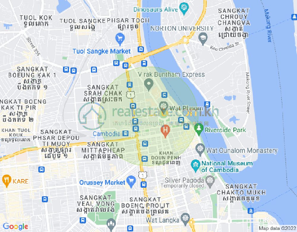 Карта Пса Тмей 1, Доун Пень, Пномпень