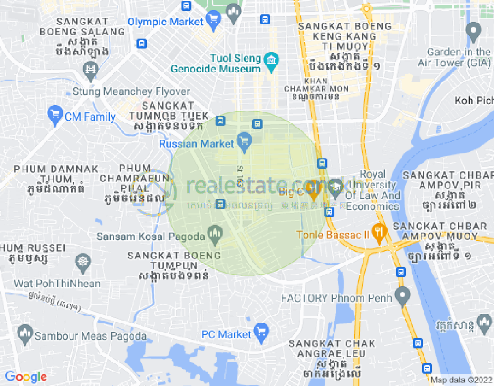แผนที่ ตวลตุมปุง 1, จัมการมอน, พนมเปญ