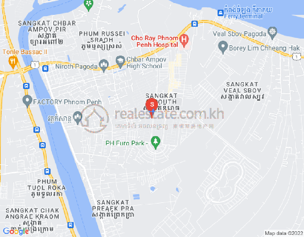 Nirouth구역, 철교두구, 프놈펜 지도