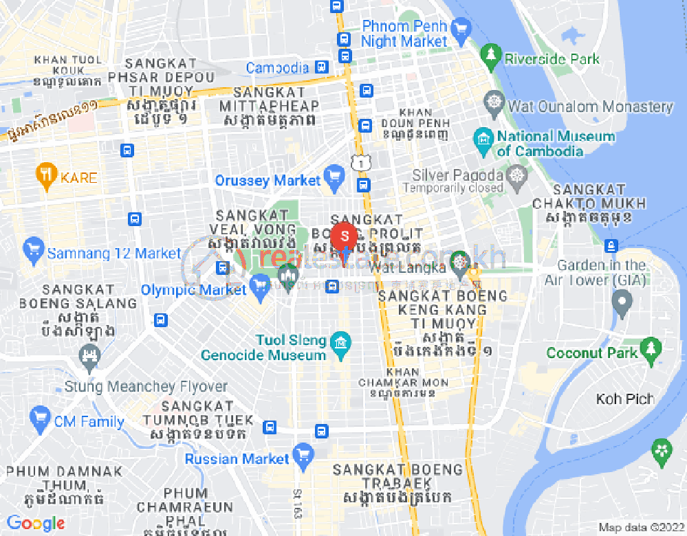 Mapa: Boeung Prolit, 7 Makara, Phnom Penh