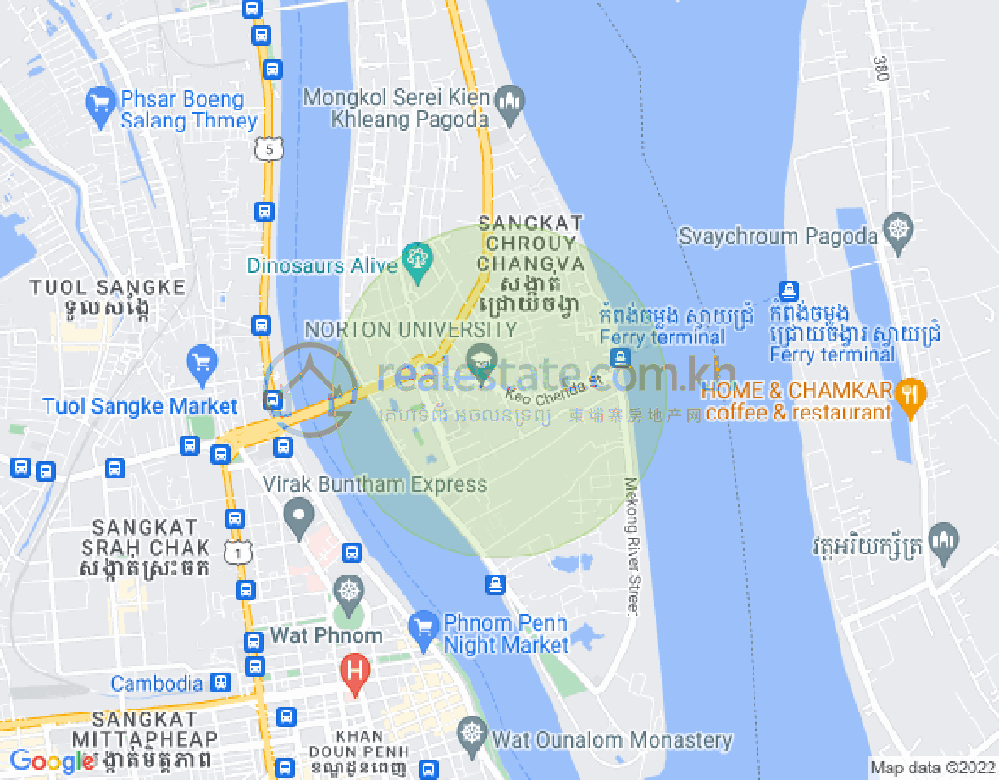 Carte de Chroy Changvar, Phnom Penh