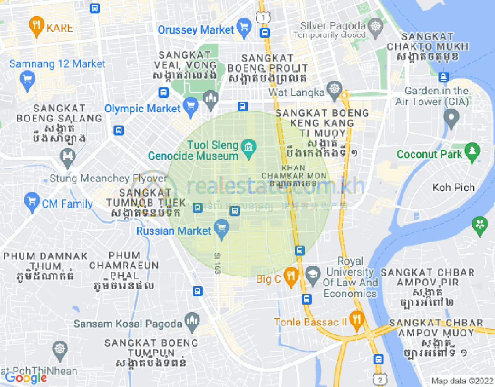 แผนที่ บีเคเค 3, บึงเกงกอง, พนมเปญ
