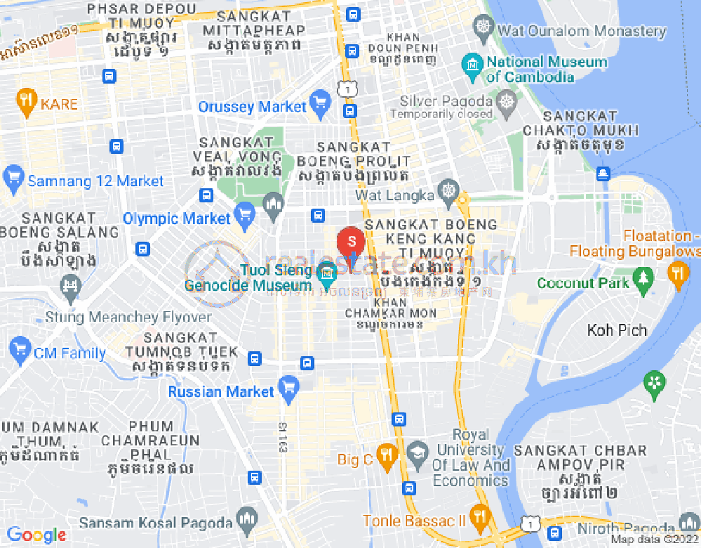 ផែនទី បឹងកេងកង២, បឹងកេងកង, ភ្នំពេញ
