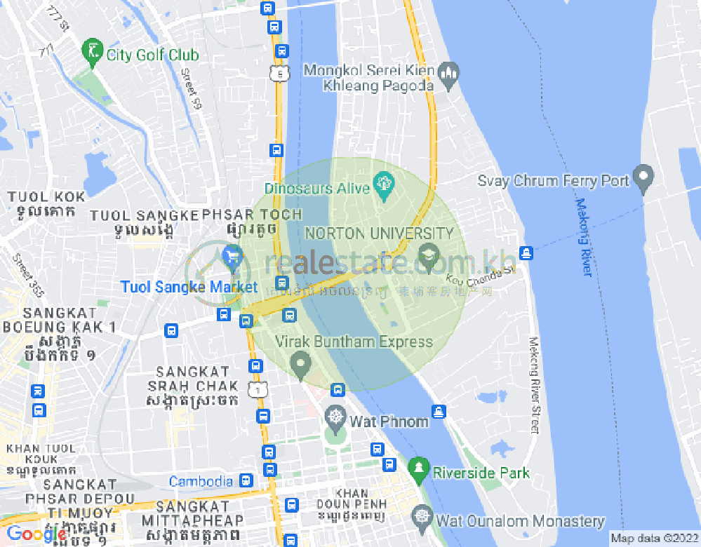แผนที่ จเรยจังวา, พนมเปญ