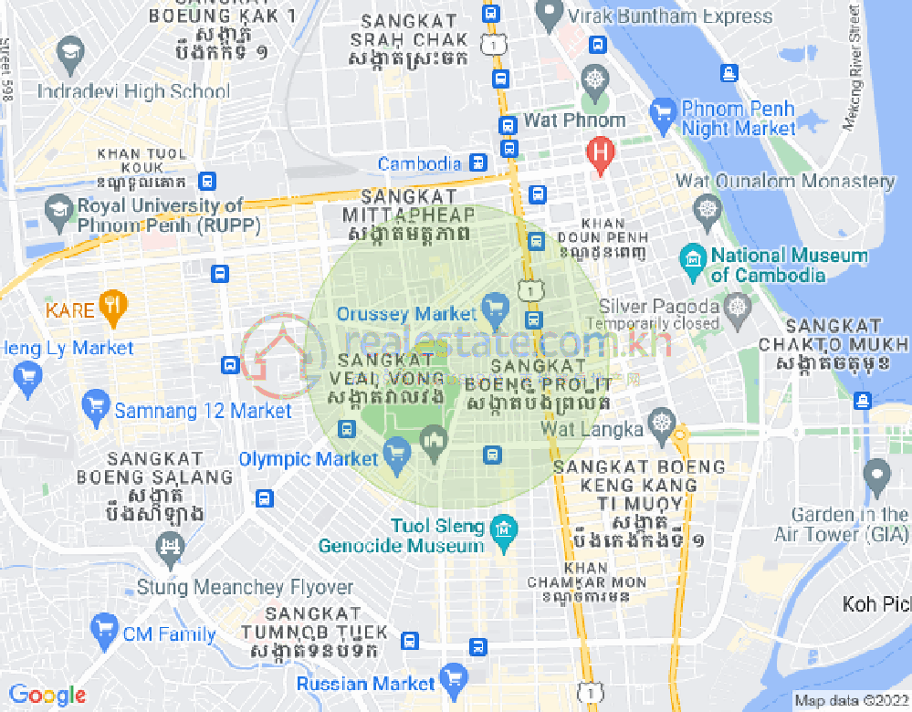 Carte de Olympic, Boeng Keng Kang, Phnom Penh
