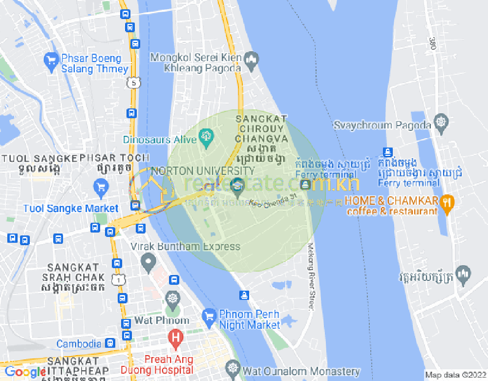 Mapa: Chroy Changvar, Phnom Penh