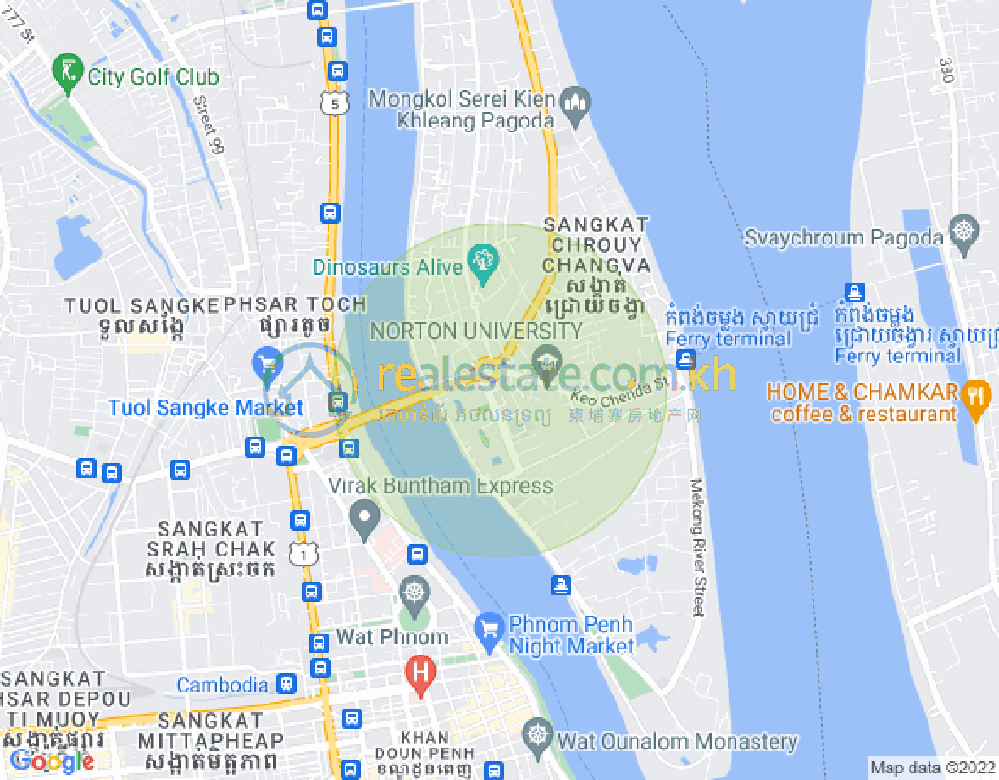 Mapa: Chroy Changvar, Phnom Penh