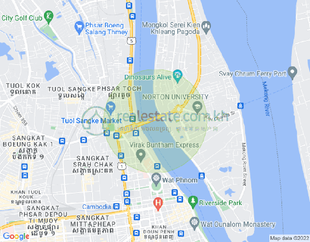 แผนที่ จเรยจังวา, พนมเปญ