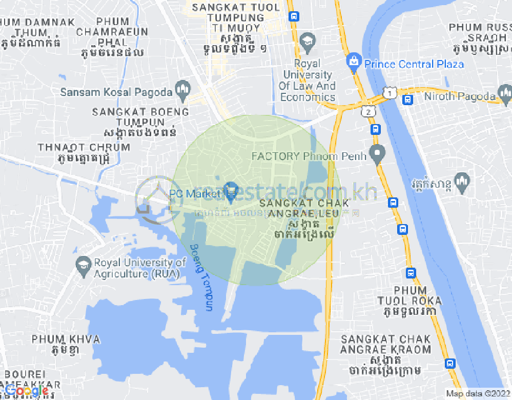 Mapa: Chak Angrae Leu, Meanchey, Phnom Penh