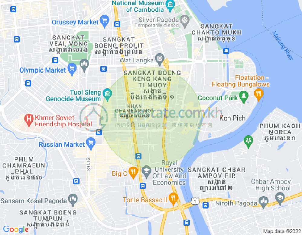 แผนที่ BKK 1, บึงเกงกอง, พนมเปญ