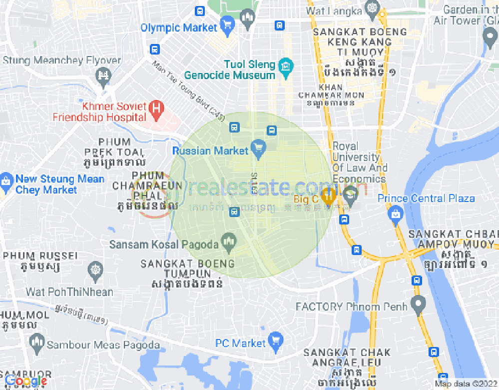 แผนที่ ตวลตุมปุง 1, จัมการมอน, พนมเปญ