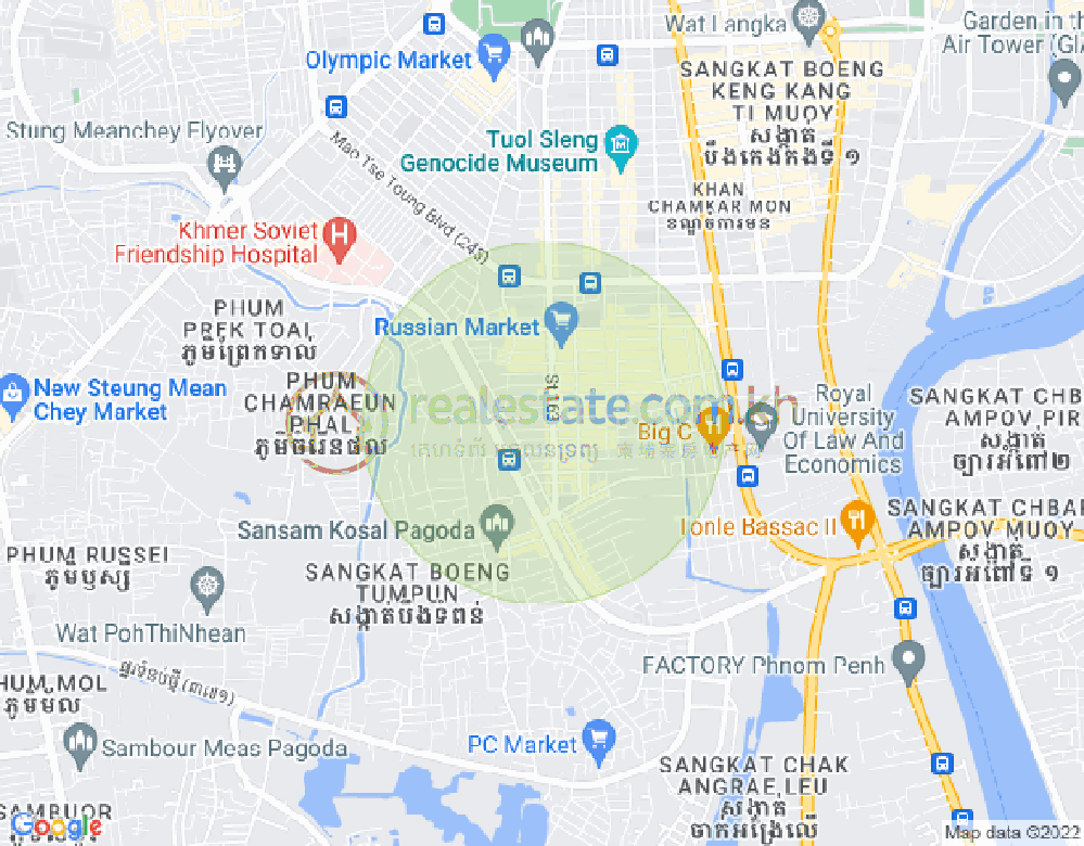 แผนที่ ตวลตุมปุง 1, จัมการมอน, พนมเปญ