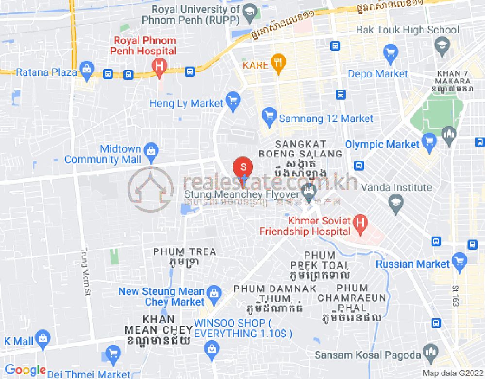 ផែនទី គោកឃ្លាំង, សែនសុខ, ភ្នំពេញ